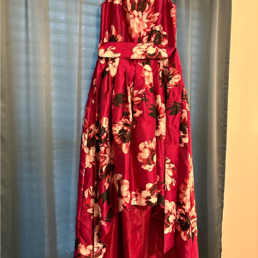 Floral Red Maxi Dress